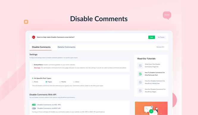 Desactivar los comentarios de los archivos adjuntos con Disable Comments
